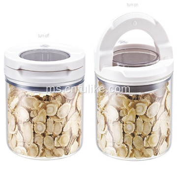 Glass Food Canister dengan Penutup Udara